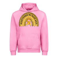 Fuchsia Pink Childhood cancer awareness rainbow Urban Hoodie - Jasminsmagicworld