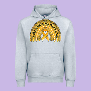 Childhood Cancer Awareness Rainbow Urban Hoodie Designed By Jasminsmagicworld