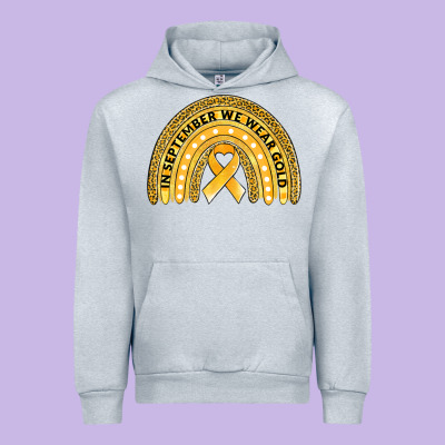Childhood Cancer Awareness Rainbow Urban Hoodie Designed By Jasminsmagicworld