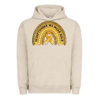 Pigment French Oak Childhood cancer awareness rainbow Urban Hoodie - Jasminsmagicworld
