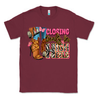 Burgundy Closing deals in high heels black fashion girl Classic Tee - RanaPortraitStore