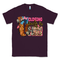 Plum Closing deals in high heels black fashion girl Classic Tee - RanaPortraitStore