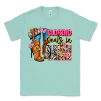 Seafoam Closing deals in high heels black fashion girl Classic Tee - RanaPortraitStore