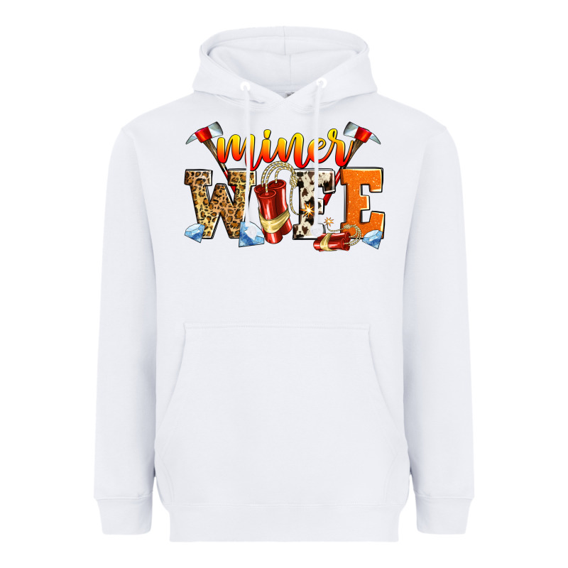Miner Wife Heavyweight Hoodie by Zillion Design Studio | Teevron