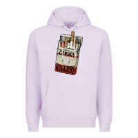 Lilac cowboy killers cigarette package Premium Hoodie - NancyCooperArtShop