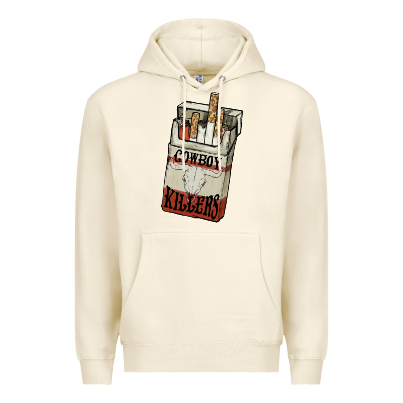 Cowboy Killers Cigarette Package Premium Hoodie by NancyCooperArtShop | Teevron