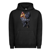 Pigment Black Brahma Rooster Urban Hoodie - LillyAllenDesigns