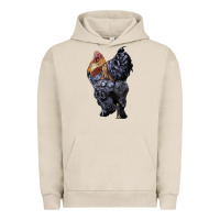 Pigment French Oak Brahma Rooster Urban Hoodie - LillyAllenDesigns