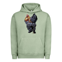 Pigment Oil Green Brahma Rooster Urban Hoodie - LillyAllenDesigns