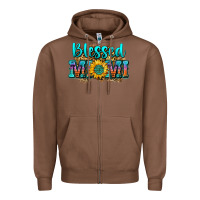 Chestnut blessed mimi Zipper Hoodie - Zillion Design Studio