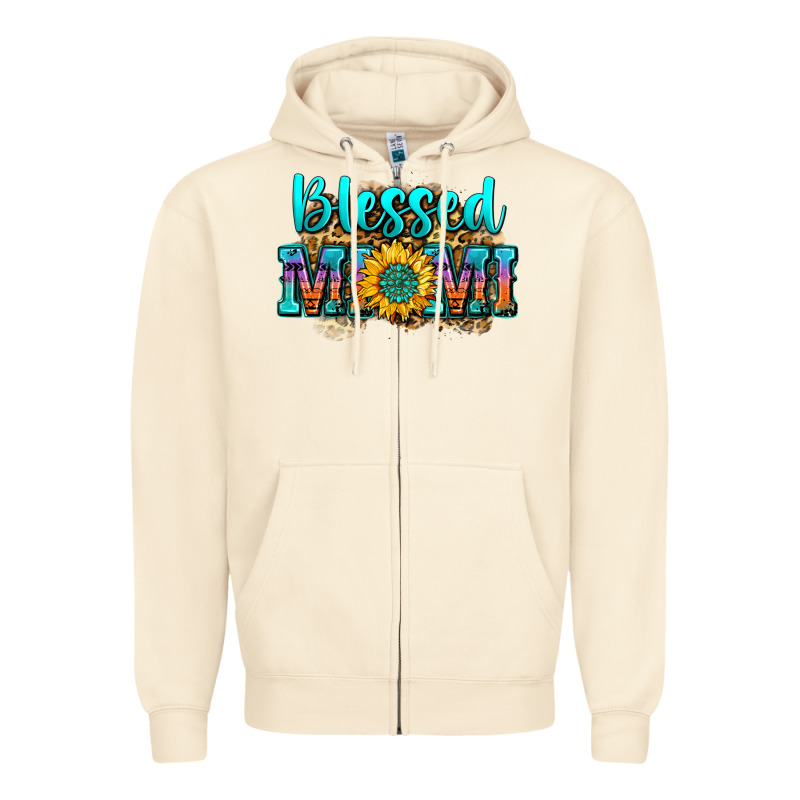 Blessed Mimi Zipper Hoodie by Zillion Design Studio | Teevron