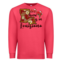 Cardinal ho ho home is in louisiana Premium Sweatshirt - FaDigitalArtStudio