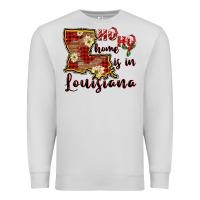 Dove Grey ho ho home is in louisiana Premium Sweatshirt - FaDigitalArtStudio