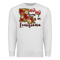 Oatmeal Heather ho ho home is in louisiana Premium Sweatshirt - FaDigitalArtStudio