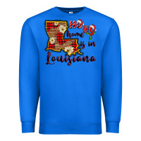 True Royal ho ho home is in louisiana Premium Sweatshirt - FaDigitalArtStudio