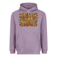 Lavender leopard background Heavyweight Hoodie - Zillion Design Studio