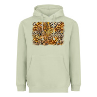 Matcha leopard background Heavyweight Hoodie - Zillion Design Studio