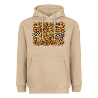 Mushroom leopard background Heavyweight Hoodie - Zillion Design Studio
