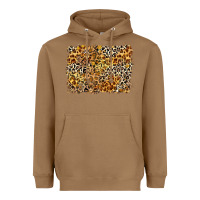 Toasted Coconut leopard background Heavyweight Hoodie - Zillion Design Studio