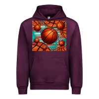 Mauve Wine basketball leopard serape tumbler Urban Hoodie - Jasminsmagicworld