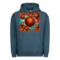 Pigment Midnight Navy basketball leopard serape tumbler Urban Hoodie - Jasminsmagicworld