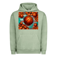 Pigment Oil Green basketball leopard serape tumbler Urban Hoodie - Jasminsmagicworld