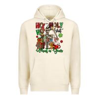 Tofu ho ho holy shit what a year christmas skeleton Premium Hoodie - Jasminsmagicworld
