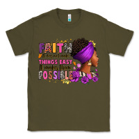 Army Green Faith it does not make things easy Classic Tee - RanaPortraitStore
