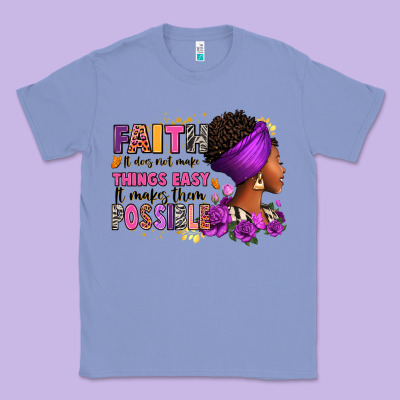 Faith It Does Not Make Things Easy Classic Tee Designed By Ranaportraitstore