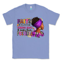 Colony Blue Faith it does not make things easy Classic Tee - RanaPortraitStore