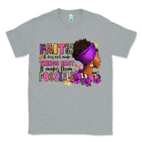 Heather Grey Faith it does not make things easy Classic Tee - RanaPortraitStore