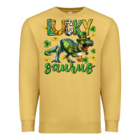 Antique Gold Lucky saurus st.patricks day Premium Sweatshirt - Neo Western