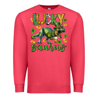 Cardinal Lucky saurus st.patricks day Premium Sweatshirt - Neo Western