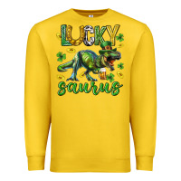 Lemon Lucky saurus st.patricks day Premium Sweatshirt - Neo Western
