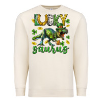 Sandshell Lucky saurus st.patricks day Premium Sweatshirt - Neo Western