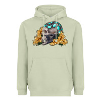 Matcha skull with sunflowers Heavyweight Hoodie - RanaPortraitStore