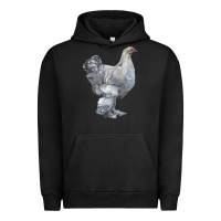 Pigment Black Brahma Chicken Urban Hoodie - LillyAllenDesigns