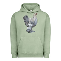 Pigment Oil Green Brahma Chicken Urban Hoodie - LillyAllenDesigns