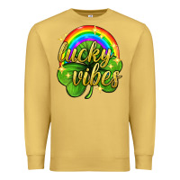 Antique Gold Lucky vibes st. patricks day Premium Sweatshirt - Neo Western