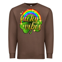 Chestnut Lucky vibes st. patricks day Premium Sweatshirt - Neo Western