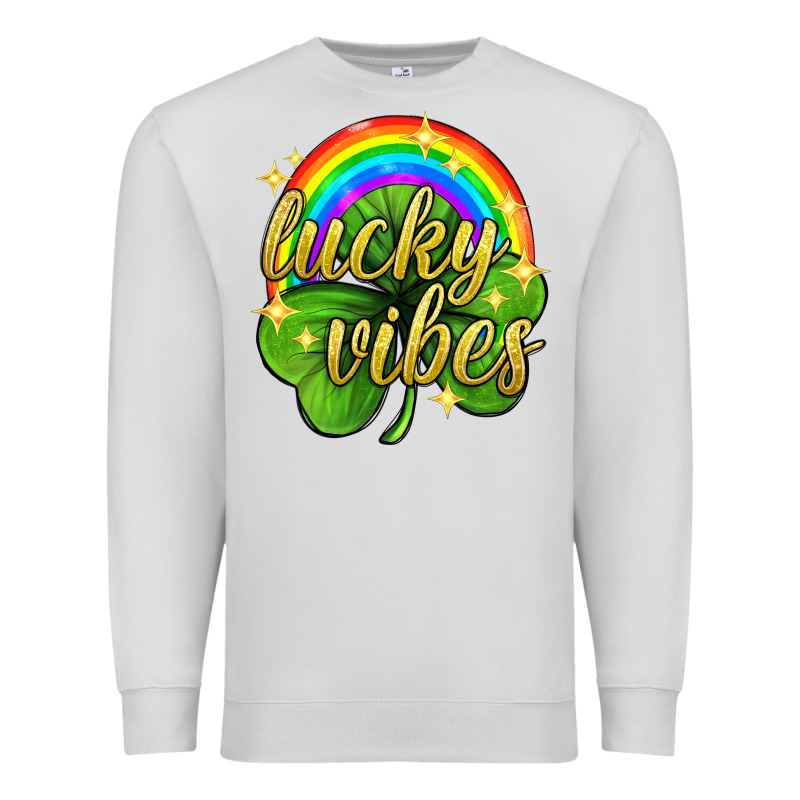 Lucky Vibes St. Patricks Day Premium Sweatshirt by Neo Western | Teevron
