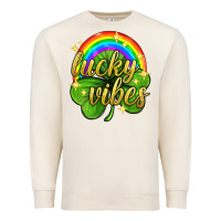 Sandshell Lucky vibes st. patricks day Premium Sweatshirt - Neo Western