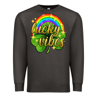 Smoke Lucky vibes st. patricks day Premium Sweatshirt - Neo Western