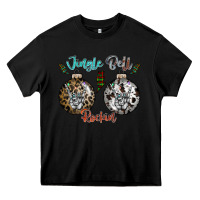 Black Jingle Bell Rockin Heavy Core Tee - CowhideDigitalArt