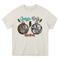 Cream Jingle Bell Rockin Heavy Core Tee - CowhideDigitalArt