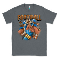 Charcoal Heather Football life afro girl sneakers Classic Tee - RanaPortraitStore