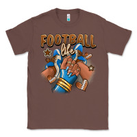 Chestnut Football life afro girl sneakers Classic Tee - RanaPortraitStore