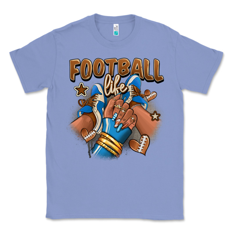 Football Life Afro Girl Sneakers Classic Tee by RanaPortraitStore | Teevron