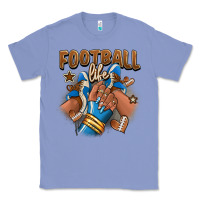 Colony Blue Football life afro girl sneakers Classic Tee - RanaPortraitStore