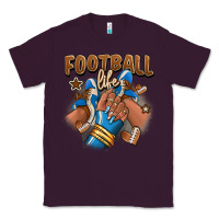 Plum Football life afro girl sneakers Classic Tee - RanaPortraitStore